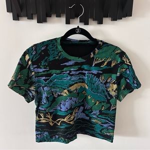 Thief & Bandit Cropped Amie Tee in Pastoral